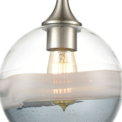 Sutter Creek 8'' Wide 1-Light Mini Pendant - Satin Nickel