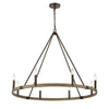 Transitions 36'' Wide 8-Light Chandelier - Oil Rubbed Bronze