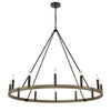 Transitions 50'' Wide 12-Light Chandelier - Oil Rubbed Bronze