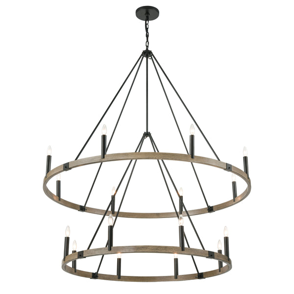 Transitions 56'' Wide 16-Light Chandelier - Oil Rubbed Bronze