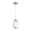 Turbulence 5'' Wide 1-Light Mini Pendant - Satin Nickel