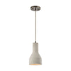Urban Form 6'' Wide 1-Light Mini Pendant - Black Nickel