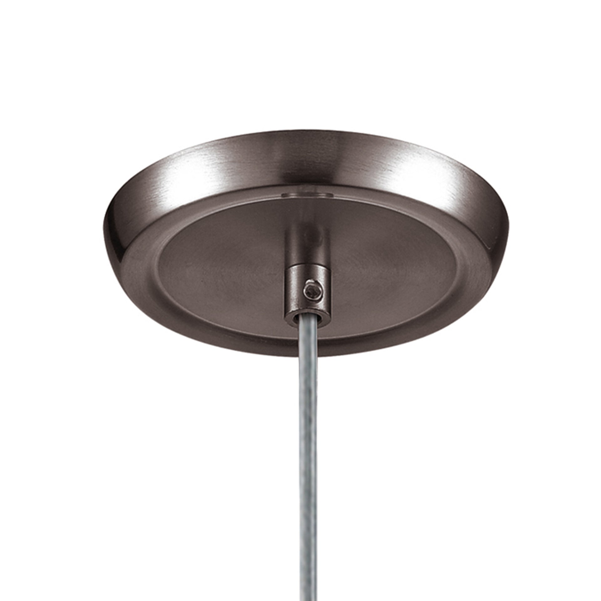 Verona 5'' Wide 1-Light Mini Pendant - Satin Nickel with Starburst Blue Glass