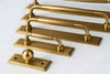 Classic Cabinet Pulls with Backplate - Antique Brass