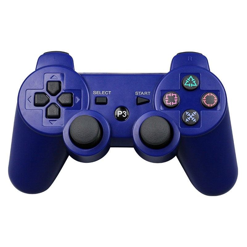 Classic Blue Bluetooth Wireless Joystick Gamepad Controller Compatible With PC Monitor Laptop