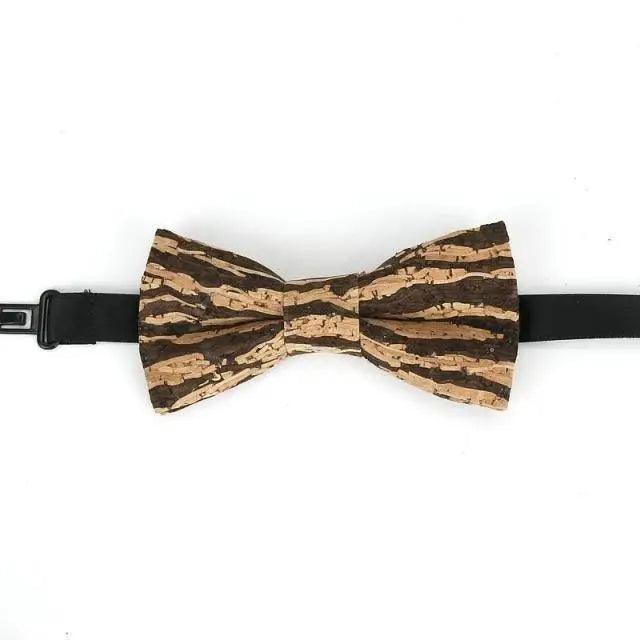 Classic Children Striped Elegant New Bow Tie Cute Kids Design Boys Brown Color Printed Bowties