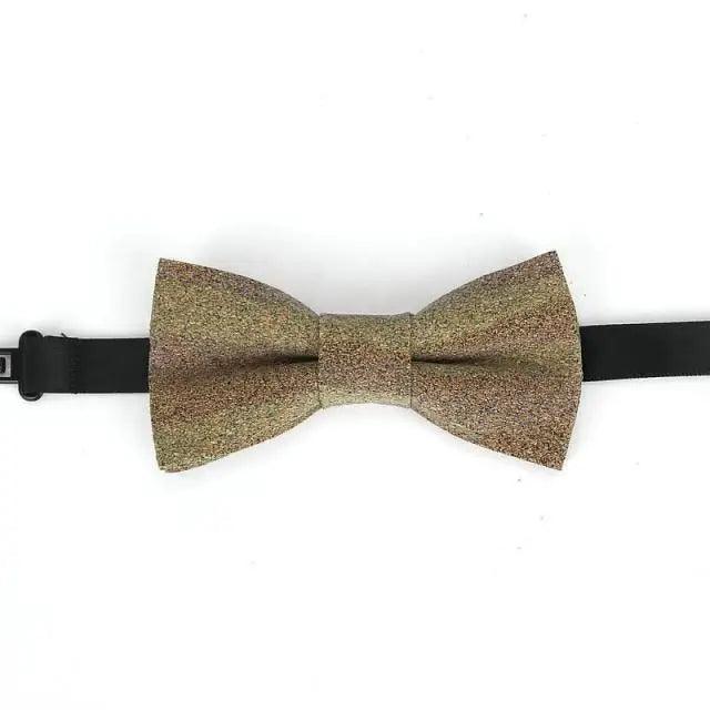 Classic Children Striped Elegant New Bow Tie Cute Kids Design Boys Brown Color Printed Bowties