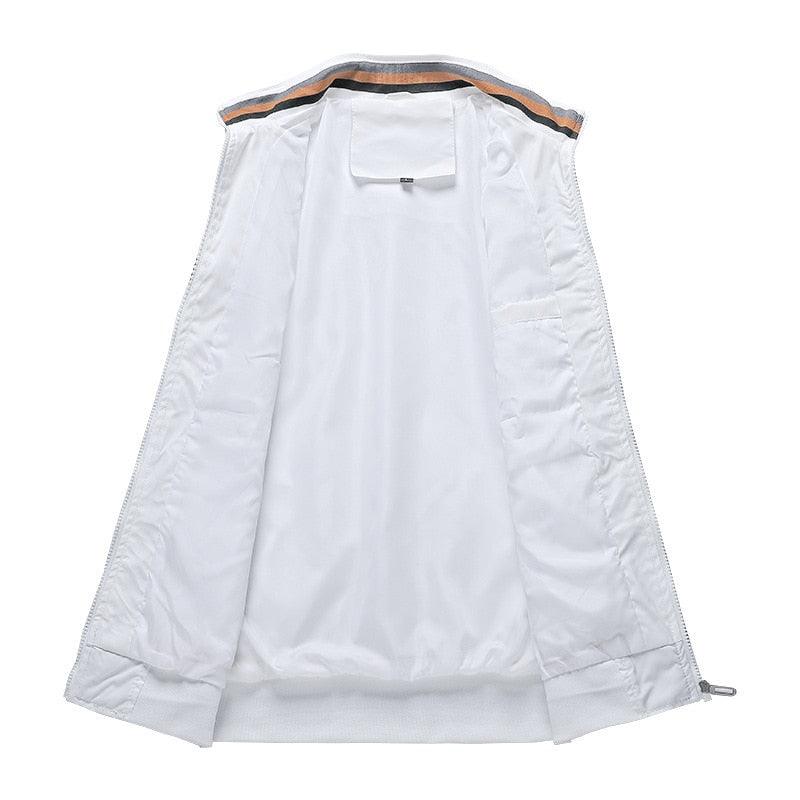 Classic Fashion Men’s Windbreaker Jackets Casual Jacket Men Outdoor Sports Spring Autumn Solid Color Jacket Stylish Jackets Men Jacket Lightweight Casual Slim Fit Jacket