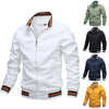 Classic Fashion Men’s Windbreaker Jackets Casual Jacket Men Outdoor Sports Spring Autumn Solid Color Jacket Stylish Jackets Men Jacket Lightweight Casual Slim Fit Jacket