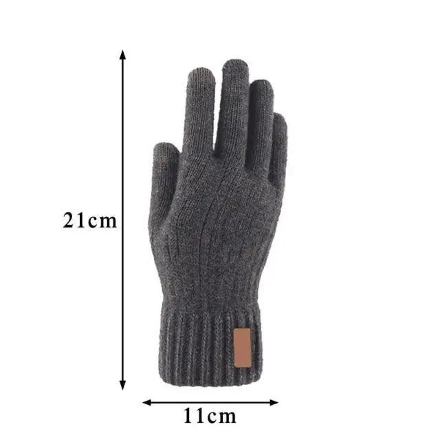 Classic Knitted Fingerless Winter  Unisex Outdoor Gloves For Men Women Retro Soft Unisex Stretch Elastic Warm Half Finger Cycling Gloves