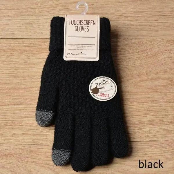Classic Knitted Fingerless Winter  Unisex Outdoor Gloves For Men Women Retro Soft Unisex Stretch Elastic Warm Half Finger Cycling Gloves