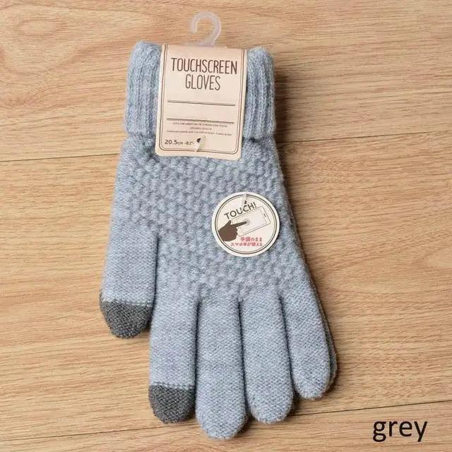 Classic Knitted Fingerless Winter  Unisex Outdoor Gloves For Men Women Retro Soft Unisex Stretch Elastic Warm Half Finger Cycling Gloves