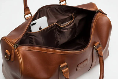 Classic Leather Duffel Bag