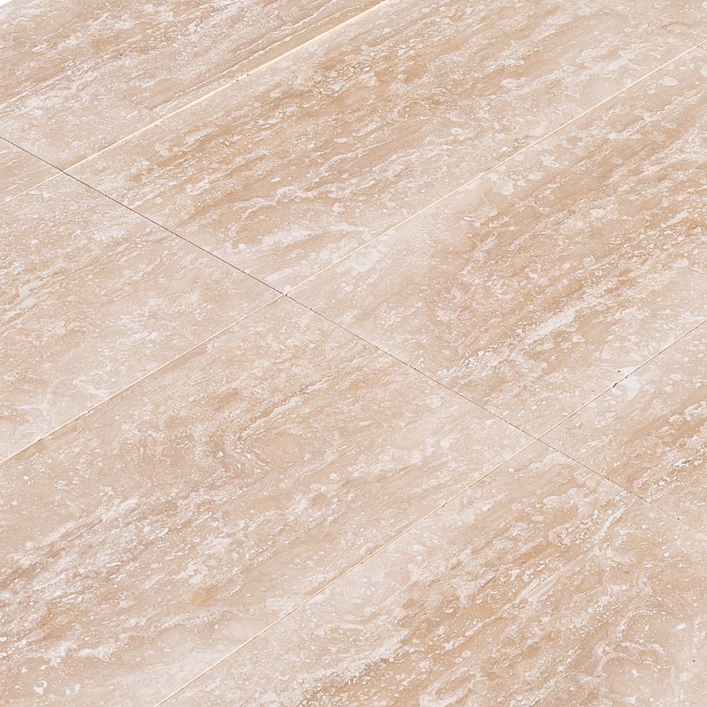 Classic Light Vein-cut Travertine Floor and Wall Tile 12