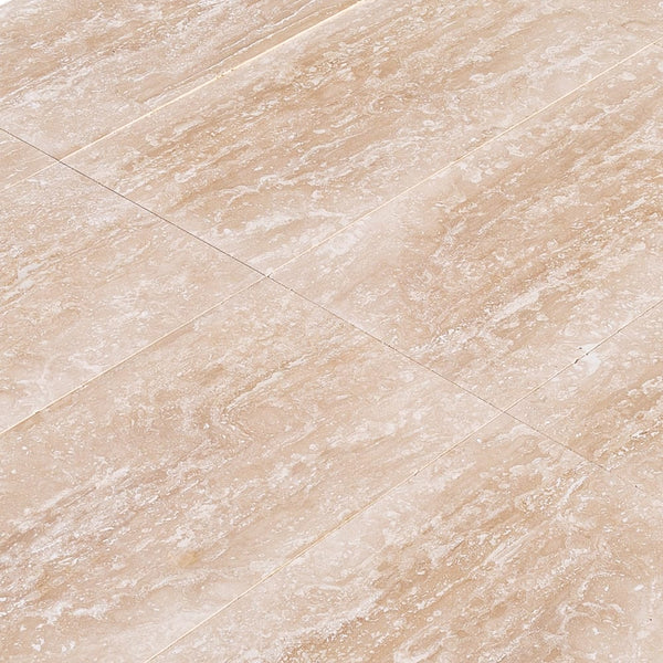 Classic Light Vein-cut Travertine Floor and Wall Tile 12