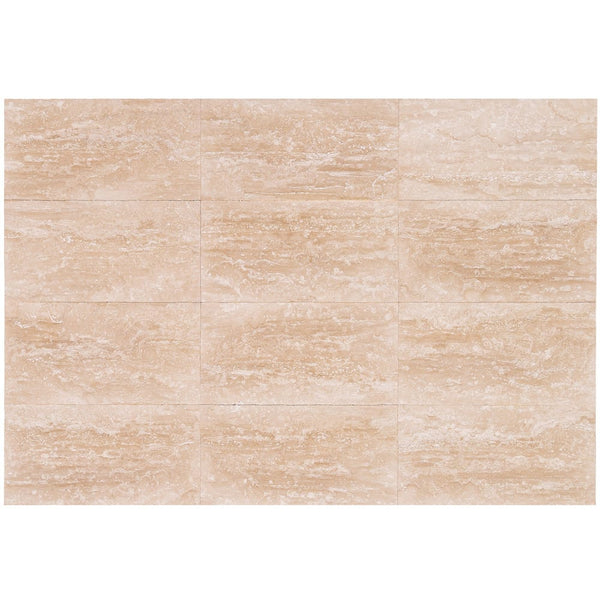 Classic Light Vein-cut Travertine Floor and Wall Tile 12