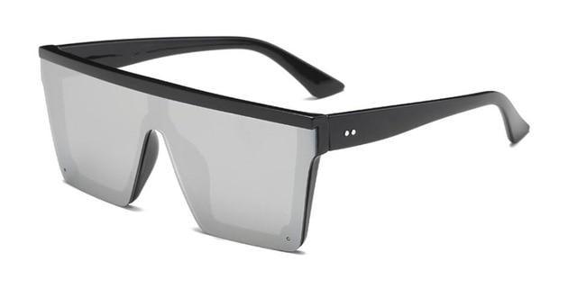 Classic Male Big Black Sunglasses For Men & Women New Fashionable Design New Mirror Pink Square  Oversize Square Sunglasses for Women Men