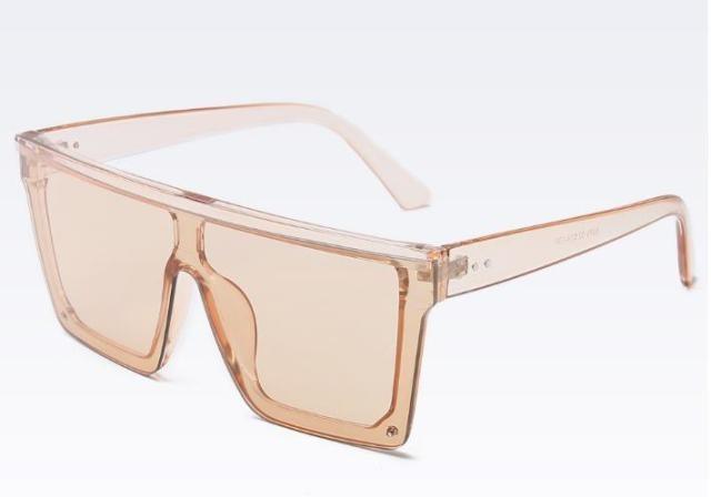 Classic Male Big Black Sunglasses For Men & Women New Fashionable Design New Mirror Pink Square  Oversize Square Sunglasses for Women Men