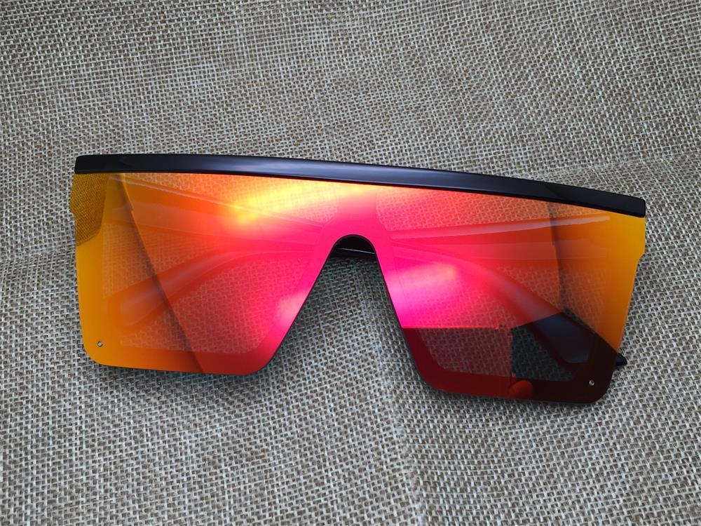 Classic Male Big Black Sunglasses For Men & Women New Fashionable Design New Mirror Pink Square  Oversize Square Sunglasses for Women Men