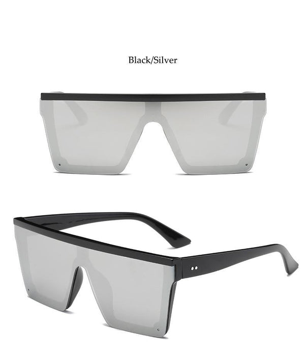 Classic Male Big Black Sunglasses For Men & Women New Fashionable Design New Mirror Pink Square  Oversize Square Sunglasses for Women Men