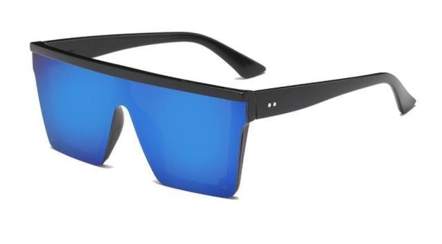 Classic Male Big Black Sunglasses For Men & Women New Fashionable Design New Mirror Pink Square  Oversize Square Sunglasses for Women Men