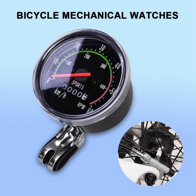 Classic Mountain Road Bike Computer Vintage Bicycle Bike Speedometer Analog Classical Mechanical Odometer Mechanical Bicycle Speedometer Aluminum Alloy Bike Computer Cyclocomputer