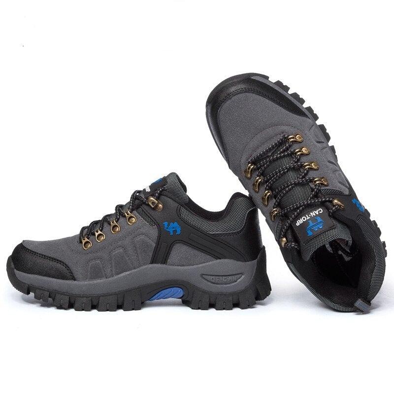 Classic Style Men's Hiking Shoes Lace-Up Sports Outdoor Jogging Hiking Climbing Shoes Mid High Top Shock-Absorbing Anti-Slip Water Resistant Work Outdoor Shoes