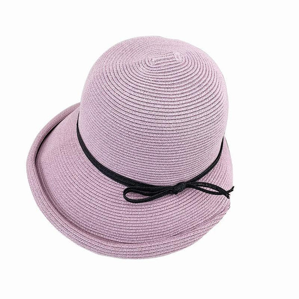 Classic Style Straw Hat Women Foldable Traveling Summer Women's Big Sun Hat Vintage Design Wide Side Straw Hat Female Summer Beach Hat Holiday Party Cap 56-58CM