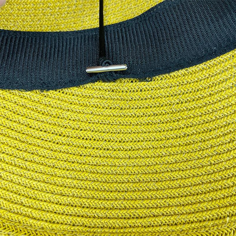 Classic Style Straw Hat Women Foldable Traveling Summer Women's Big Sun Hat Vintage Design Wide Side Straw Hat Female Summer Beach Hat Holiday Party Cap 56-58CM