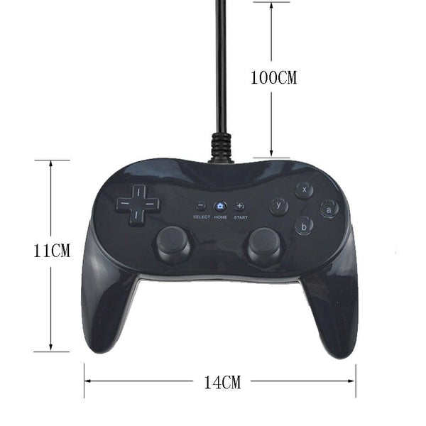 Classic White And Black Wired Pro Remote Game Controller Compatible With PC Laptop