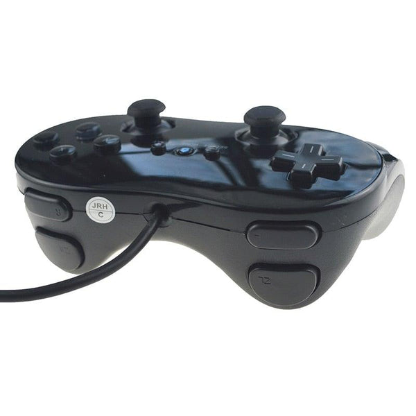 Classic White And Black Wired Pro Remote Game Controller Compatible With PC Laptop