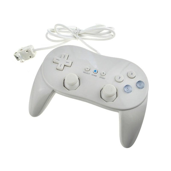 Classic White And Black Wired Pro Remote Game Controller Compatible With PC Laptop