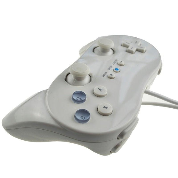 Classic White And Black Wired Pro Remote Game Controller Compatible With PC Laptop