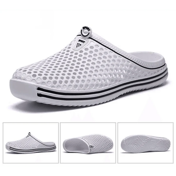 Classic Women Shoes Beach Closed Toe Slippers Unisex Hollow Out Casual Couple Flip Flops Garden Clogs  Non-slide Men And Women Slippers
