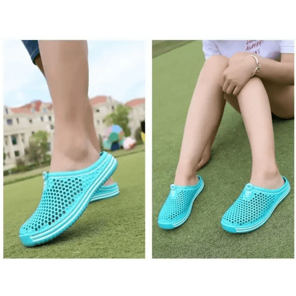 Classic Women Shoes Beach Closed Toe Slippers Unisex Hollow Out Casual Couple Flip Flops Garden Clogs  Non-slide Men And Women Slippers