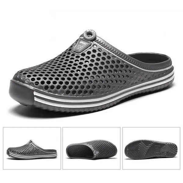 Classic Women Shoes Beach Closed Toe Slippers Unisex Hollow Out Casual Couple Flip Flops Garden Clogs  Non-slide Men And Women Slippers
