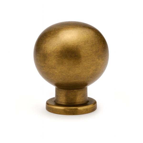 Classic Cabinet Pulls with Backplate - Antique Brass