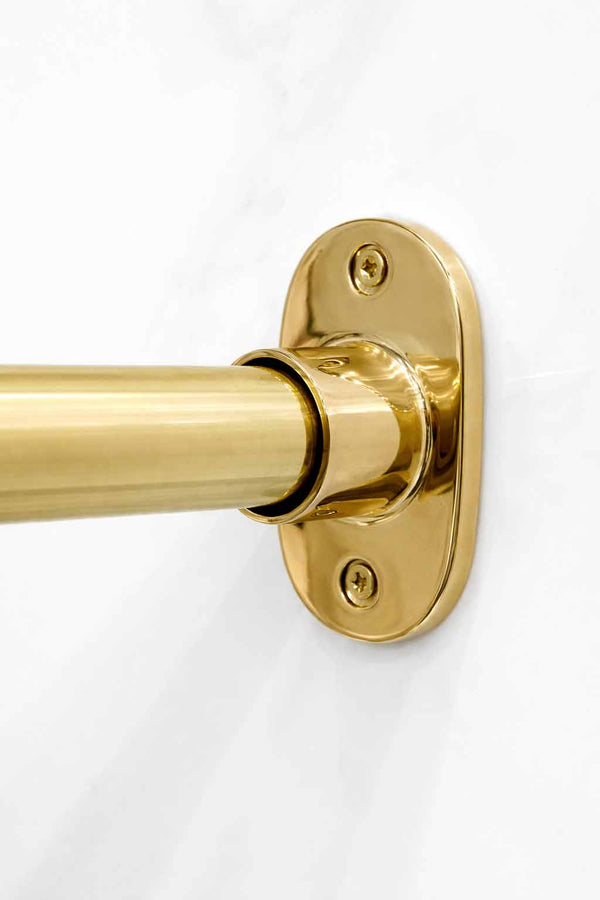 Curtain Rail – Unlacquered Polished Brass