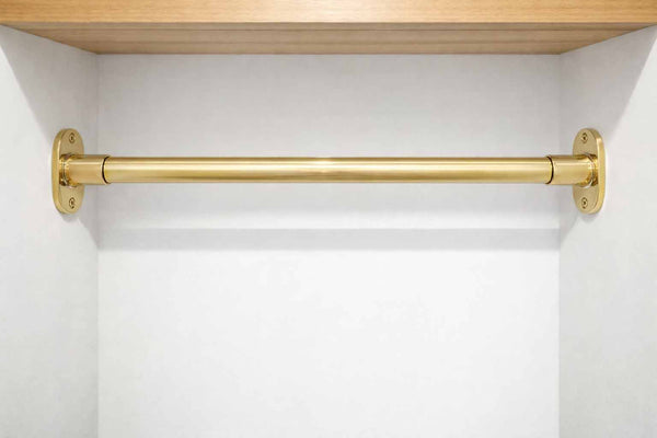 Closet Rod – Unlacquered Polished Brass