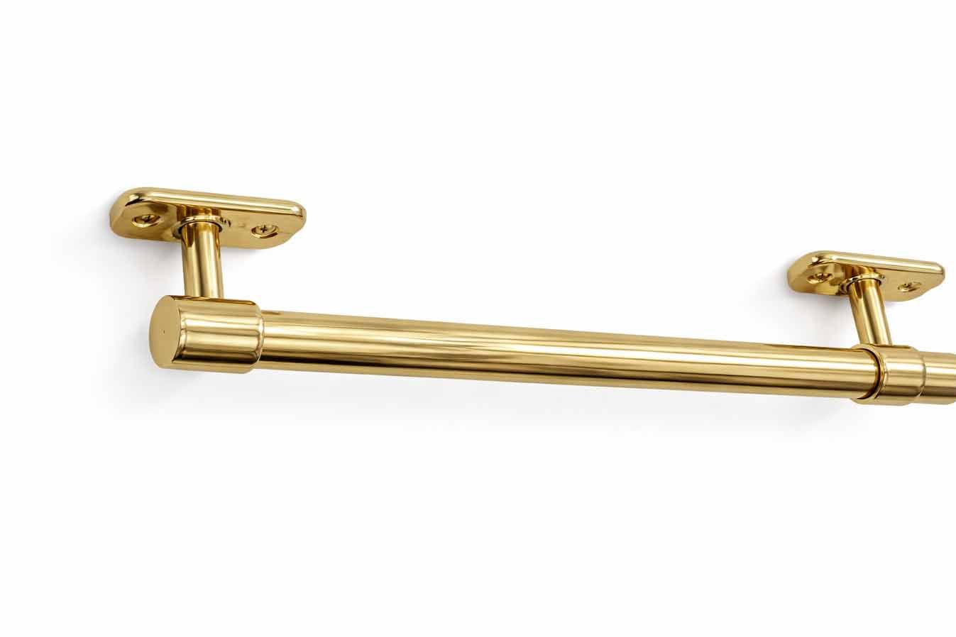 Closet Rod – Unlacquered Polished Brass