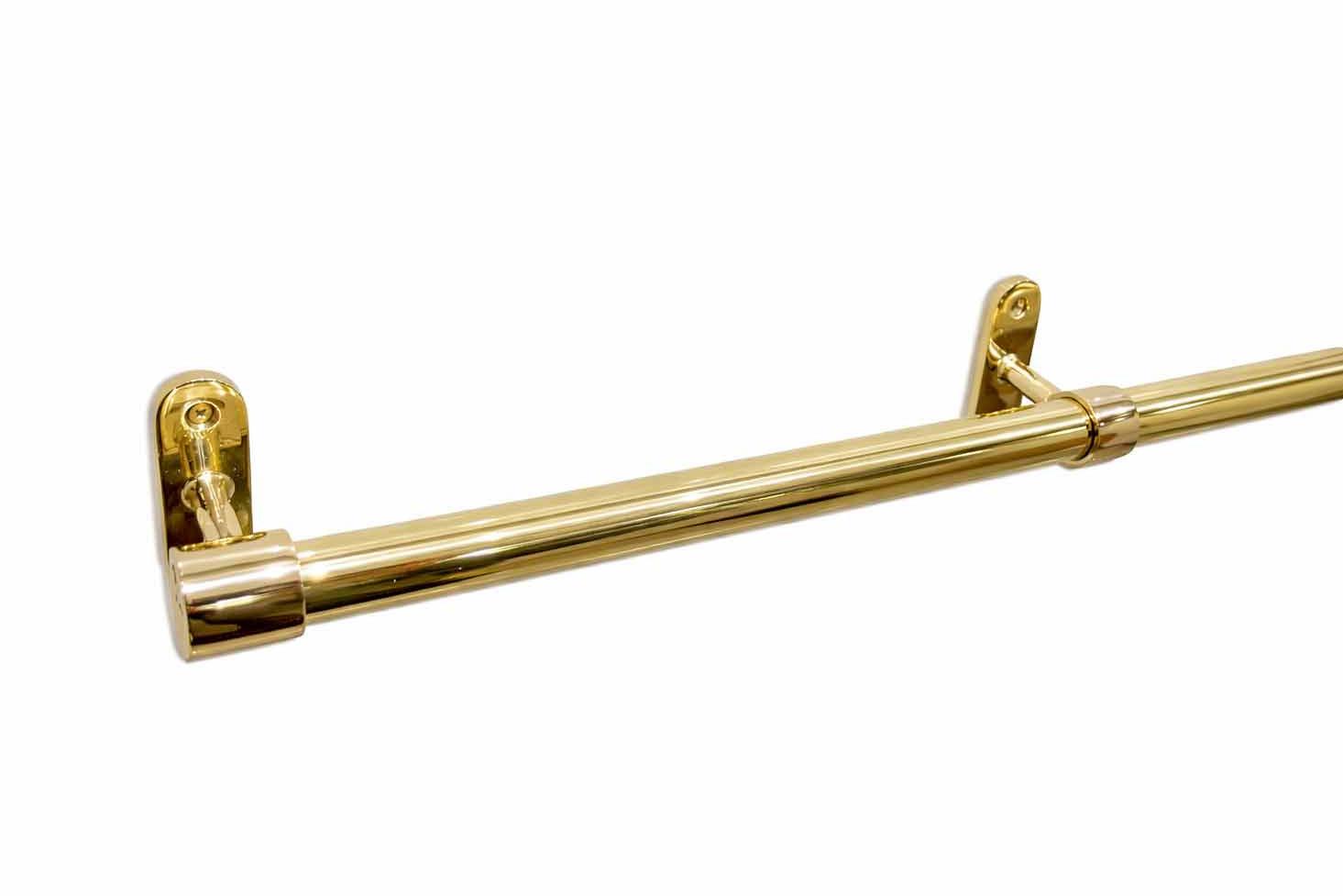 Closet Rod – Unlacquered Polished Brass