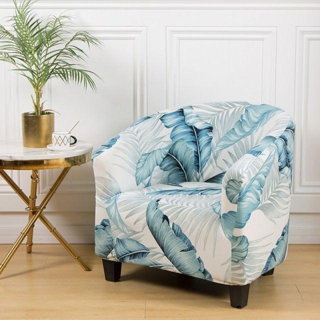 Club Chair Cover Armchair Slipcover Geometric Printed Small Sofa Covers Protect For Pets Chair Decoration Chair Slipcover Decoration Club Chair Cover Spandex Elastic Armchair Slipcover Geometric Printed Small Sofa Covers Protect For Living Room Hotel Bar