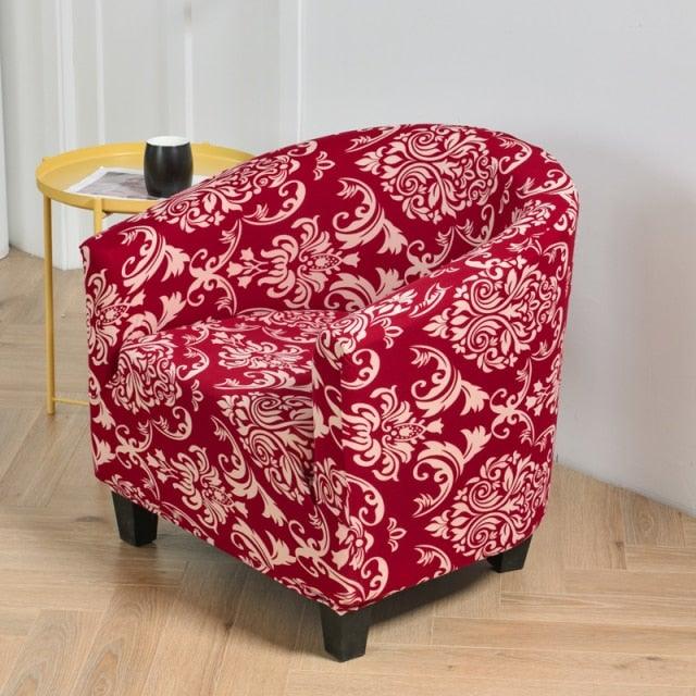 Club Chair Cover Armchair Slipcover Geometric Printed Small Sofa Covers Protect For Pets Chair Decoration Chair Slipcover Decoration Club Chair Cover Spandex Elastic Armchair Slipcover Geometric Printed Small Sofa Covers Protect For Living Room Hotel Bar