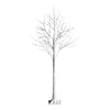 5 Feet Pre-lit White Twig Birch Tree with 72 LED Lights for Christmas
