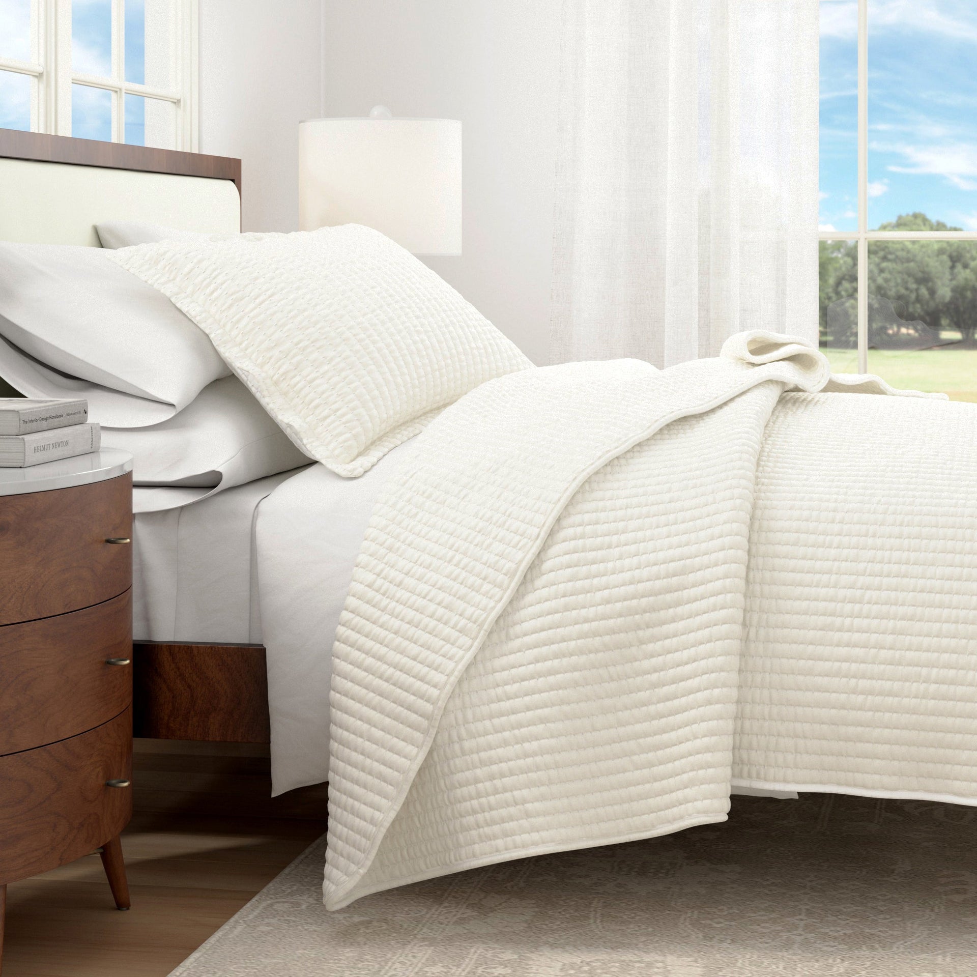 3-Piece Solid Quilt - Alicia Collection Great Bay Home