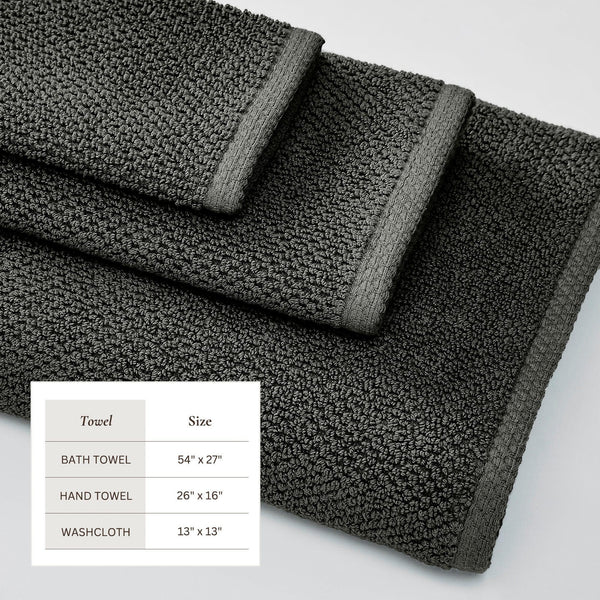 Cotton Textured Bath Towel Set - Acacia Collection