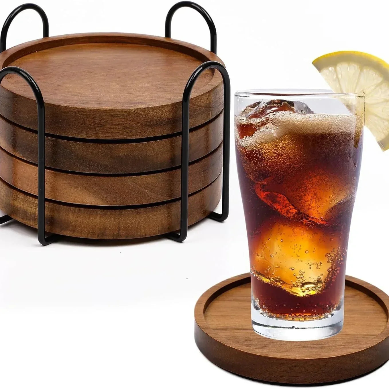 Coasters - Absorbent Wood Set