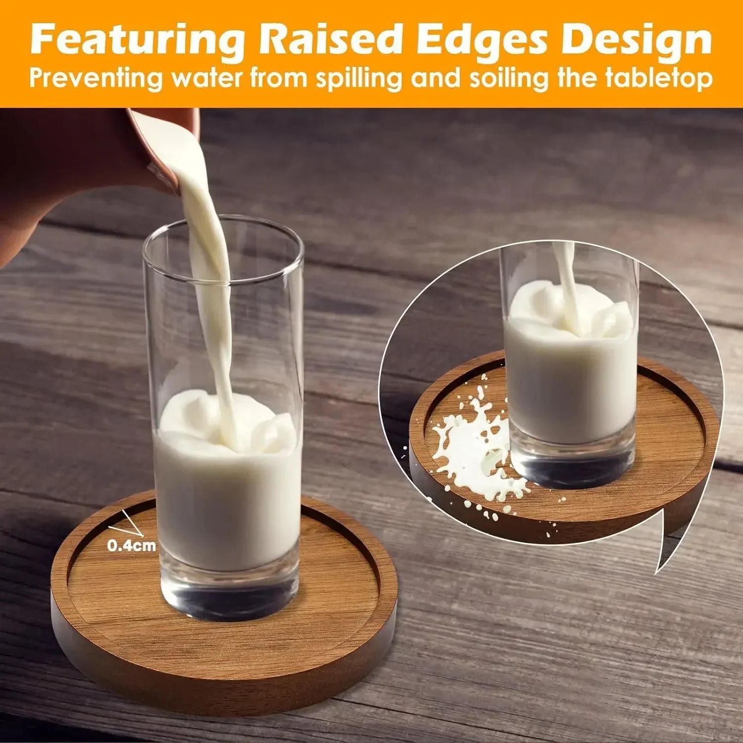 Coasters - Absorbent Wood Set