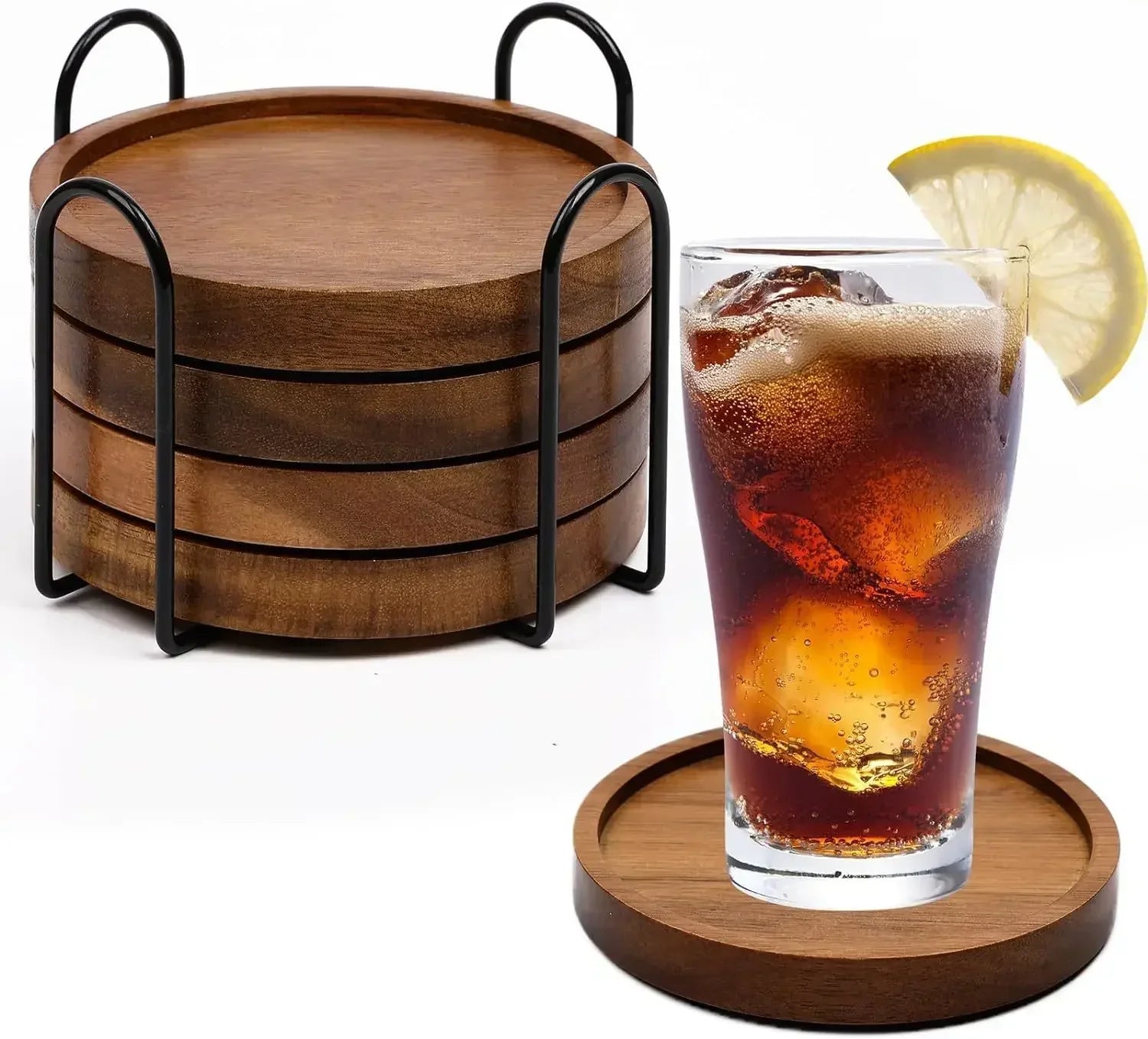 Coasters - Absorbent Wood Set