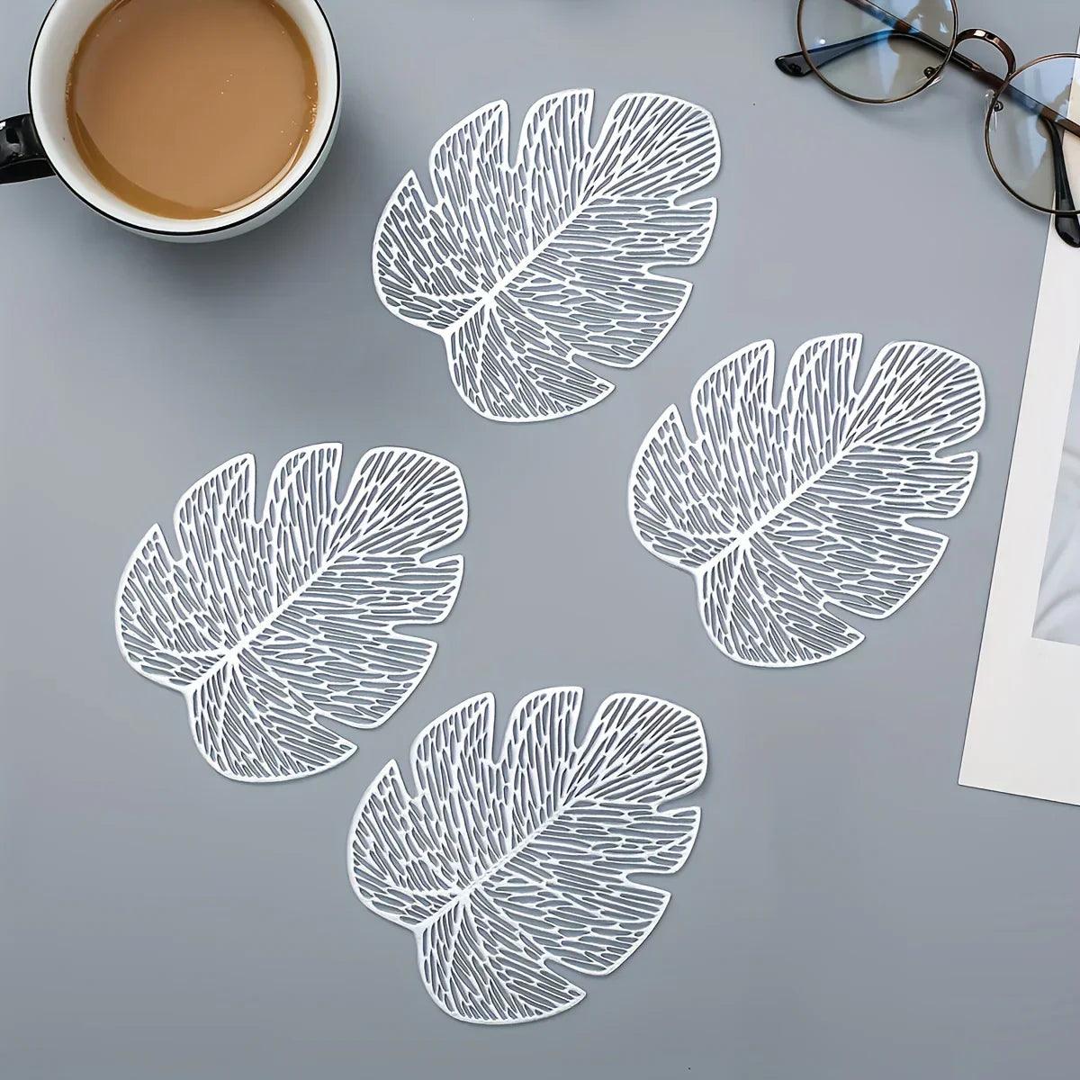 Coasters - Banana Leaf Ceramic Set